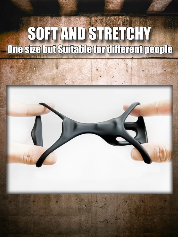 Male Prepuce Restraint Rings Chastity Penis Sleeve Delay Ejaculation Cock Ring Sets Couples Flirting Intimate Products 3pcs Ring - Image 7