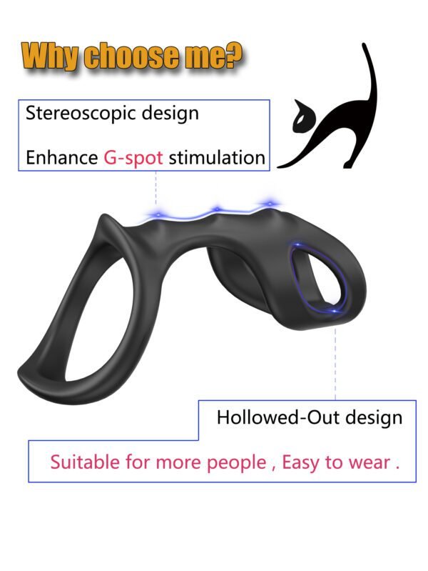 Male Prepuce Restraint Rings Chastity Penis Sleeve Delay Ejaculation Cock Ring Sets Couples Flirting Intimate Products 3pcs Ring - Image 9