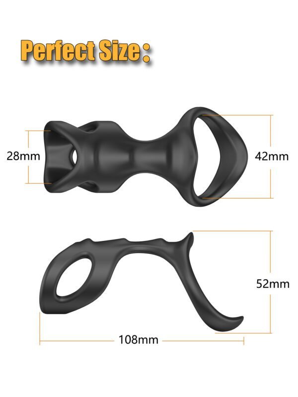 Male Prepuce Restraint Rings Chastity Penis Sleeve Delay Ejaculation Cock Ring Sets Couples Flirting Intimate Products 3pcs Ring - Image 11