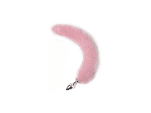 Role Play Fox Tail Butt Plug Pink - Fetish