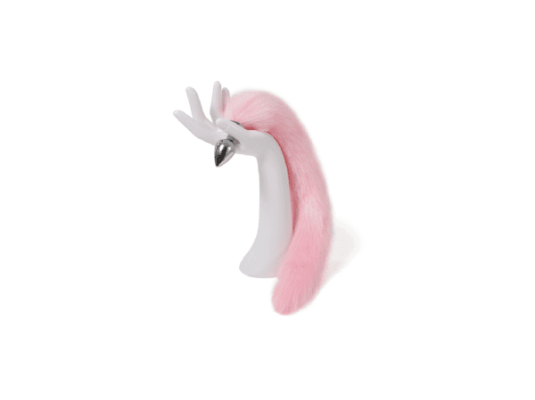 Role Play Fox Tail Butt Plug Pink - Fetish - Image 2