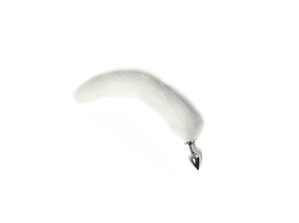 Role Play Fox Tail Butt Plug White - Fetish