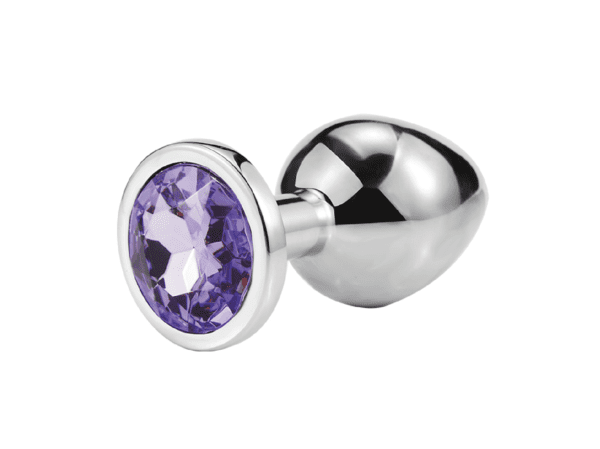 Metal Anal Butt Plug Purple