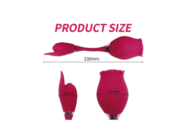 Rose Toy Vibrator With Sucking and G-spot vibrator - Image 2