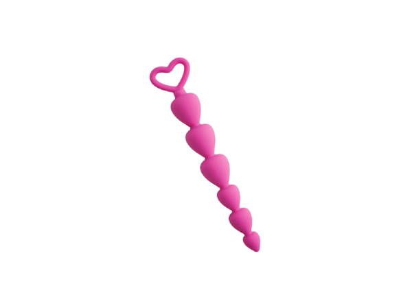 Long Heart Anal Plug Pink