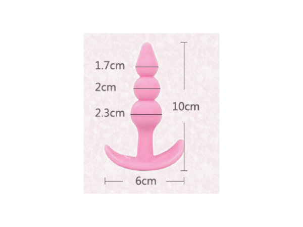 Soft Anal Butt Plug Pink - Image 4