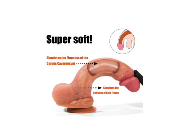 Realistic Lifelike Silicon Dildo 8 Inch - Image 3